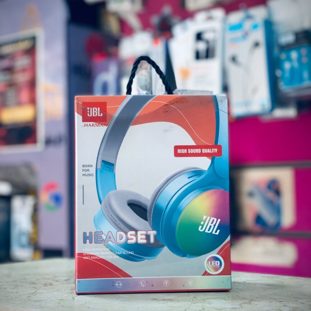 هيدفون (JBL HEADSET) بـ إضاءة LED ألوان وجودة صوت عالية